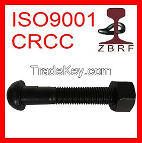 Carbon Steel Grade 8.8 Oval Neck Track Bolt Rail Fish Bolt for Turnouts