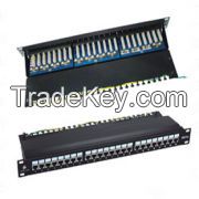 Cat.5e FTP Patch Panel, 24 Port, LSA IDC