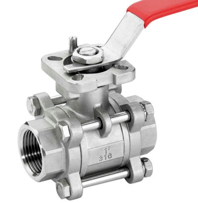 3PC Threaded Ball Valve With Direct Mounting Pad