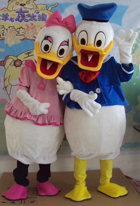 new mascot donald and daisy