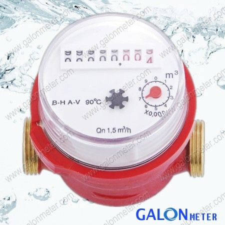 single jet hot water meter