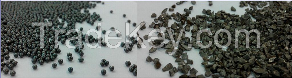 Bearing steel grit, alloy steel shot use for metal surface sandlbasting