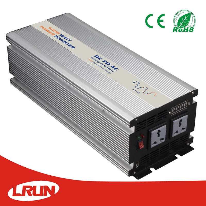 Solar power inverter 5000W modified sine wave inverter peak power 10000W 24V to 220V sockets for you choose