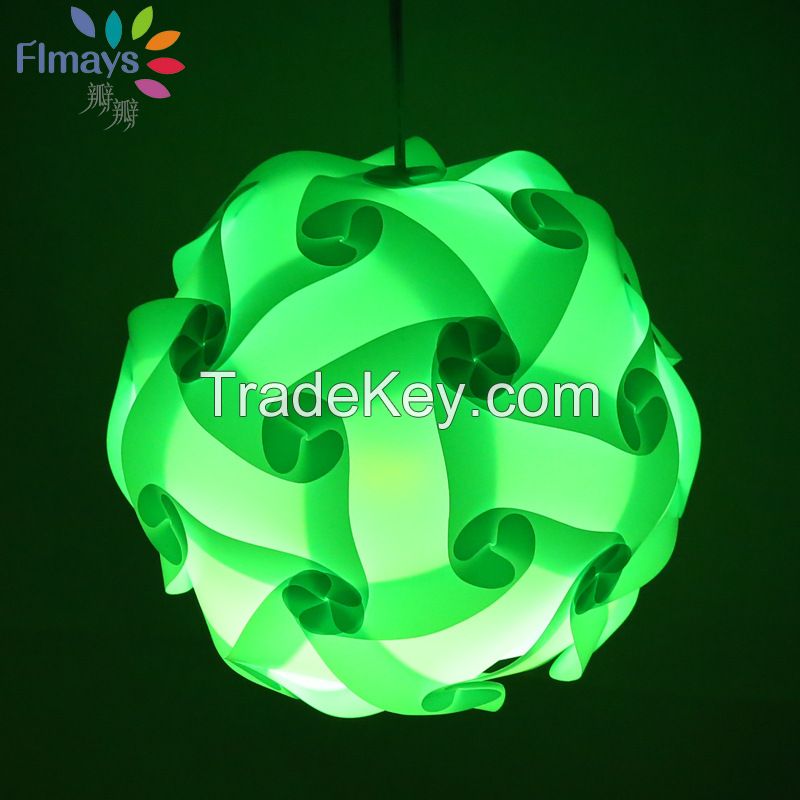 DIY IQ puzzle lamp shade 3 sizes 25/30/40/