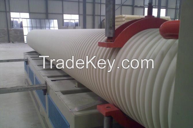 PVC double wall corrugated pipe extrusion line