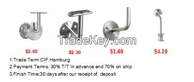 stainless steel inox stair handrail railing fitting