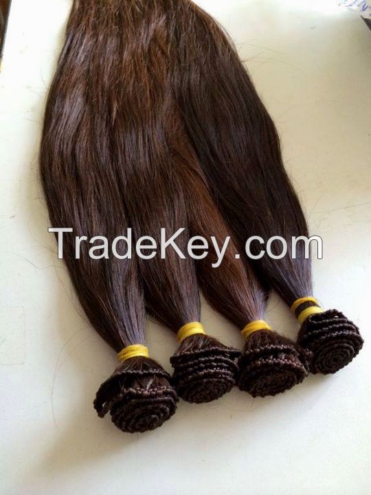 Machine Weft Straight Human Hair Extensions