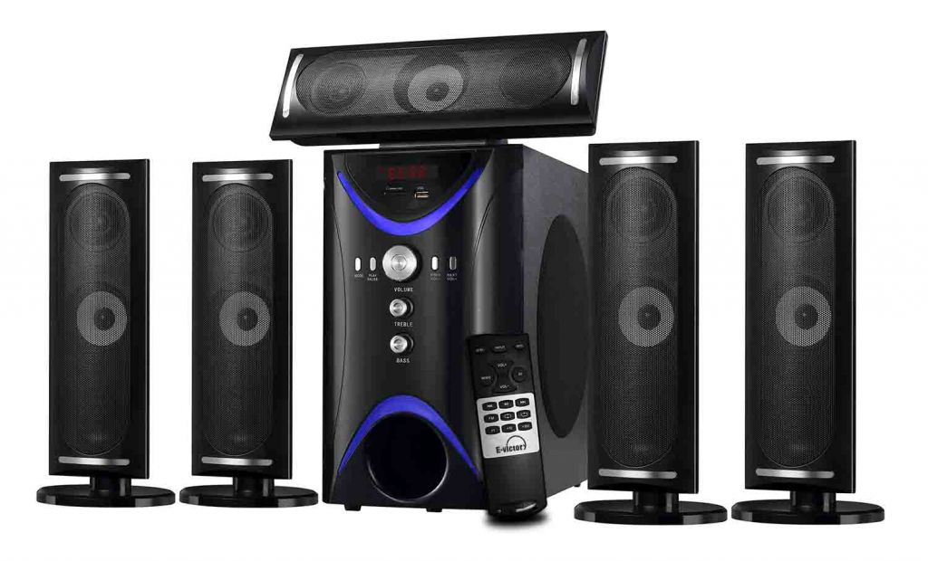 5.1 multimedia computer speaker with FM, card reader