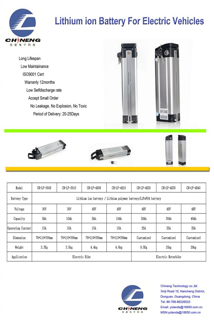 High Quality Electric bike battery 48V 10Ah