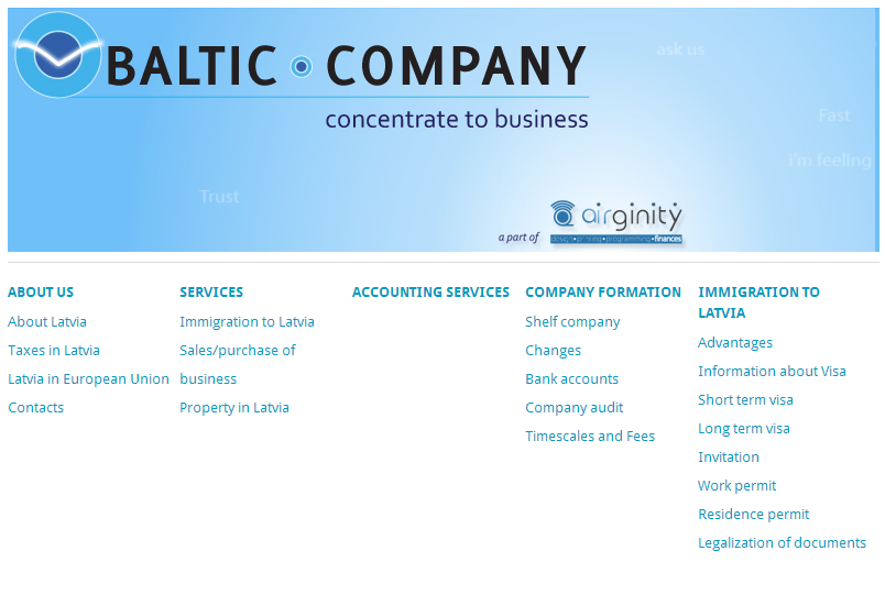 A quick look at the Baltic company and its services.