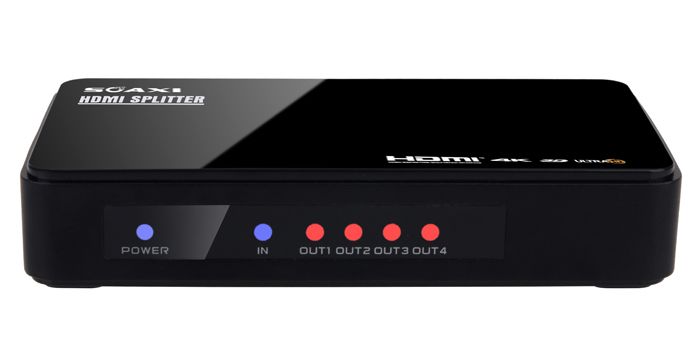 4K Ultra HDMI Splitter 1X4, Supports 4Kx2K and 3D