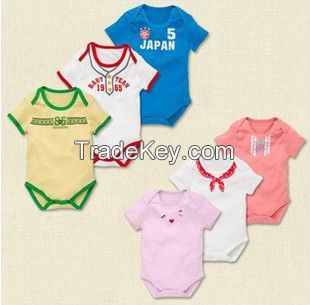 cotton short sleeve baby romper