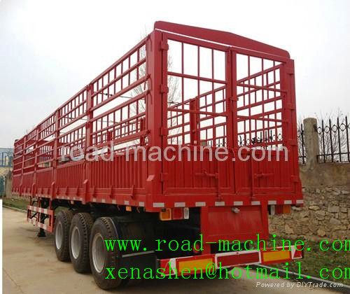 SINOTRUK 3 AXLES HIGH COLOUMN CARGO TRAILER