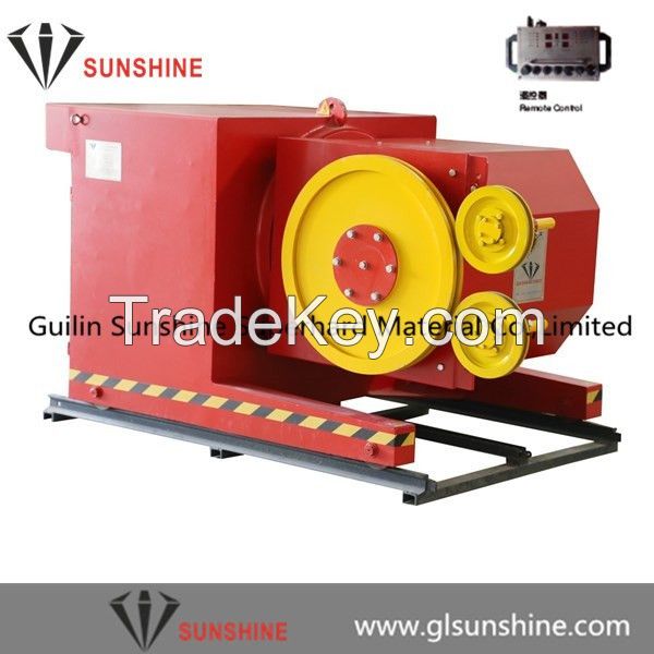 55kw 75cv marble quarrying diamond wire saw machine for stone mining