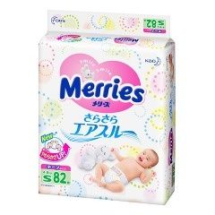 Merries Baby Diapers Tape Type Small Size 82 (4-8kg)