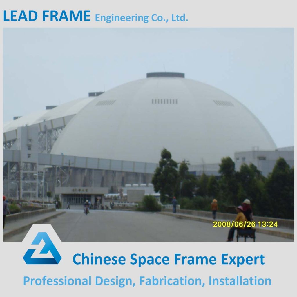 Bulk coal storage dome steel structure warehouse