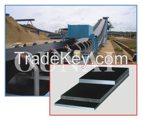 Multiply conveyor belt with textile carcass