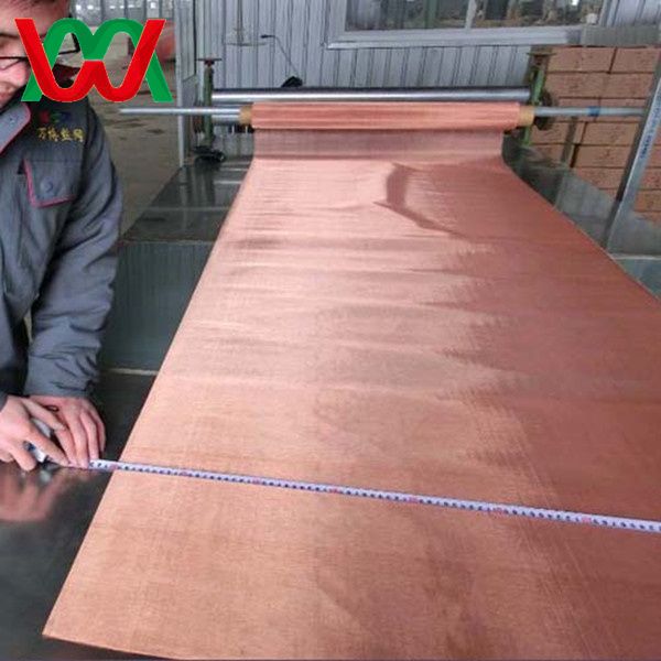 Red copper wire mesh