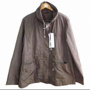 Men's Casual Jacket, Front with Zip Closure and Pocket on Right Arm, Two Pockets on Each Side Men's Casual Jacket, Front with Zip Closure and Pocket on Right Arm, Two Pockets on Each Side