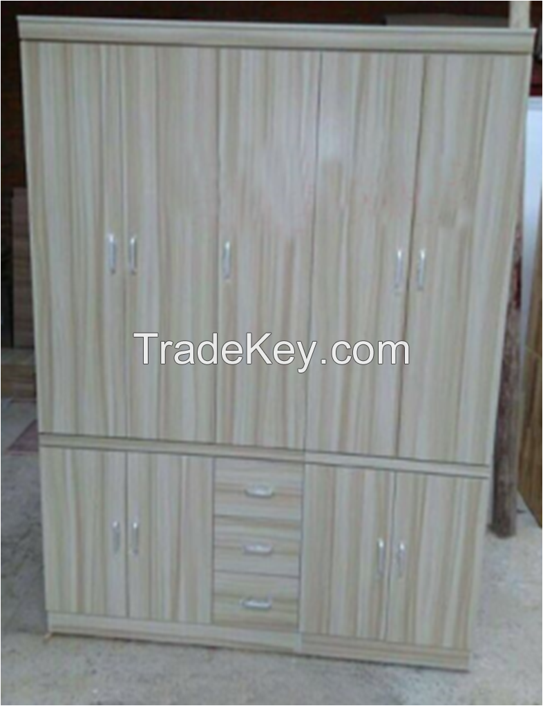 Solid wood five-door cabinet