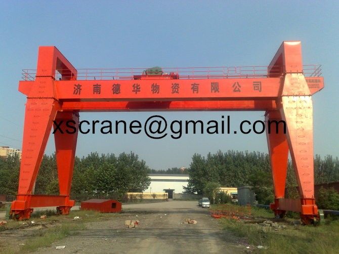 Low price double beam gantry crane 80 ton