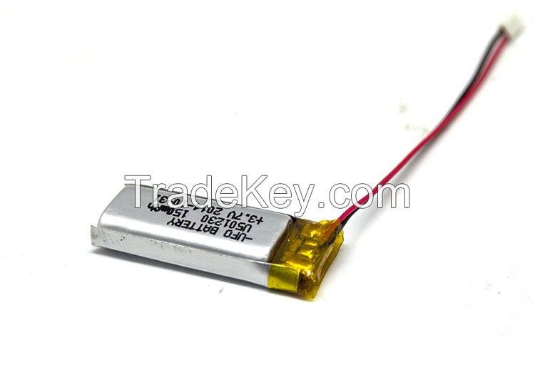 3.7V 150mAh lithium ion polymer battery