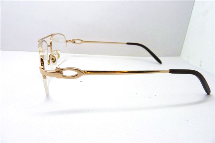 wholesale metal optical eyeglasses frame online 4577097 half rim eyewear spectacles
