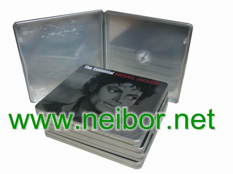 CD tin case tin box CD holder