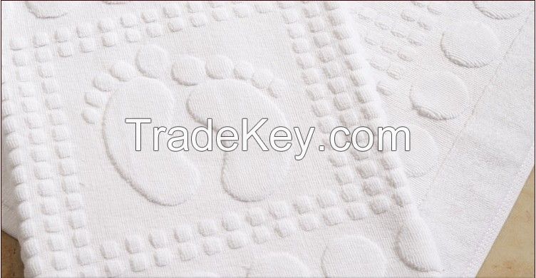 Hotel foot shape bath mat