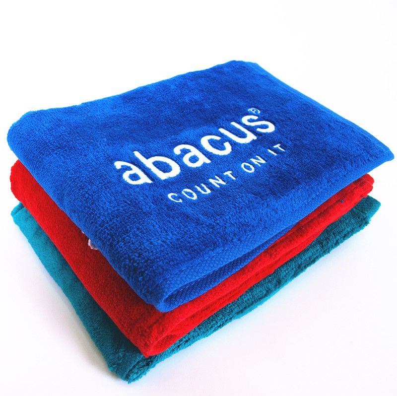 sports towel, golf towel, velvet, embroidery logo