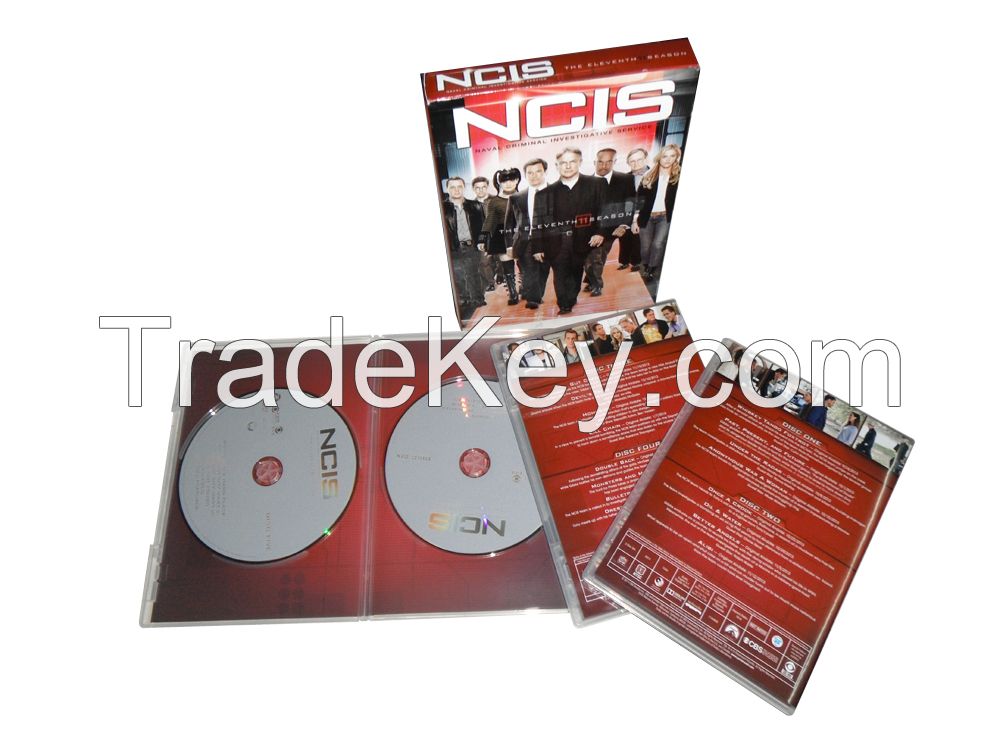 NCIS Season 11 277g 6DVD 3pcs 0.7 white box