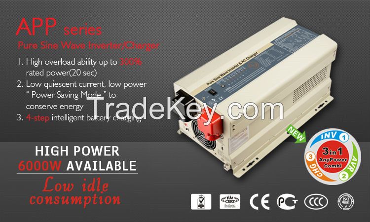 50Hz Output Frequency dc /ac power inverter 5000 Watt APP series inverter