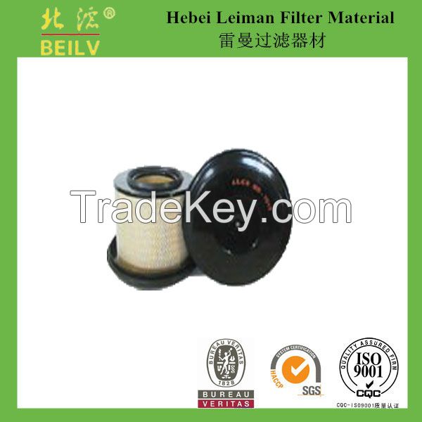 truck air filter for benz manufacturer metal end caps wood pulp filter