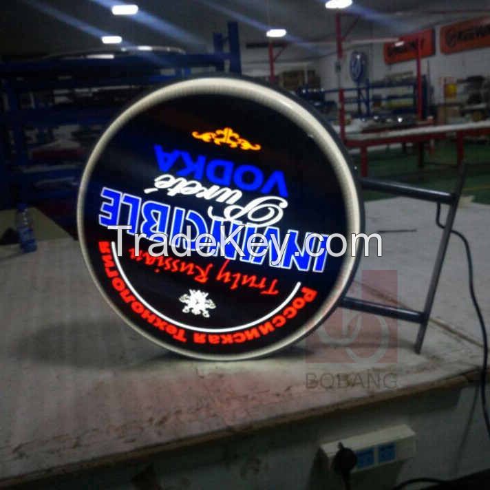 customized vacuum forming 3d  shape round blister signs