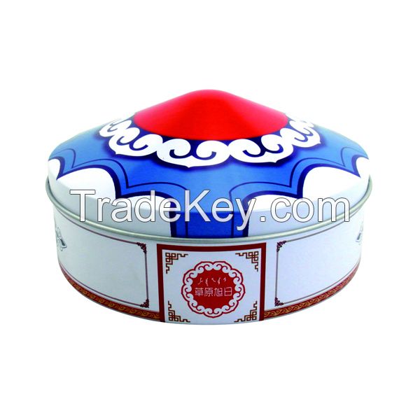 innovative house shaped bonbon tin box supplier