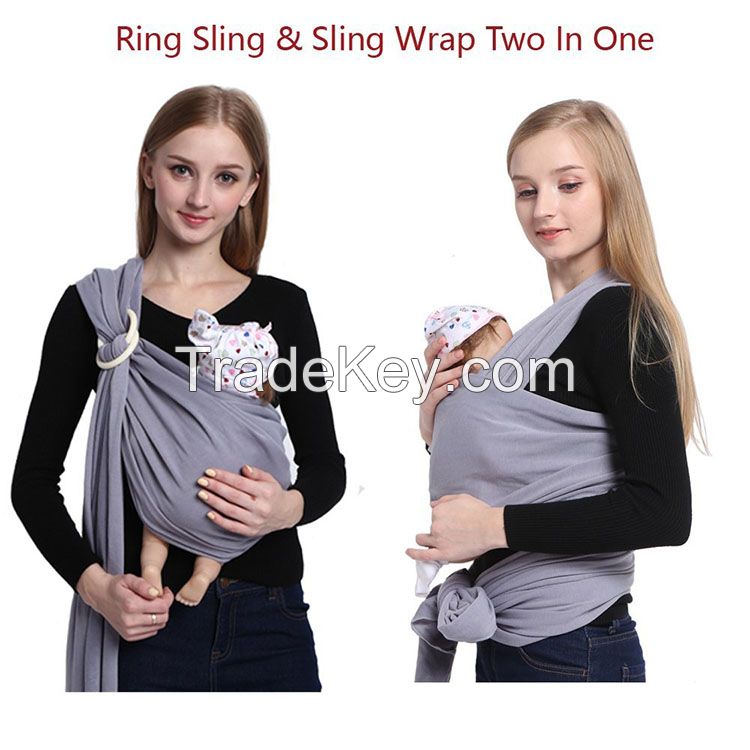 Soft Cotton Holder Sling Wrap Carrier for Baby Newborns Infants