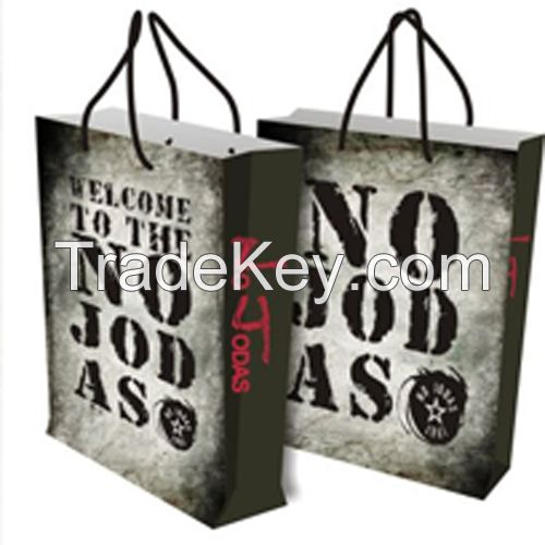 Good quality with nice printing garment carrier bag