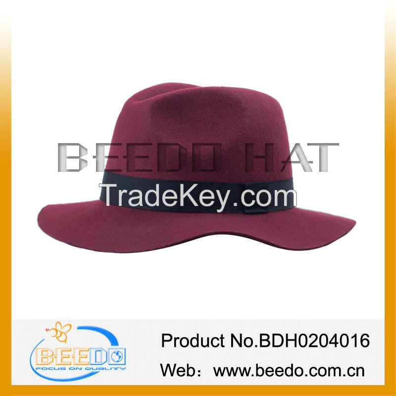 wool felt wide brim floppy fedora panama hat in stock