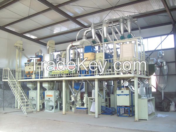 50 tons/24 hours Corn/Maize Flour/Grits Milling Machine