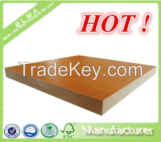 2014 cheap 18mm melamine MDF both sides