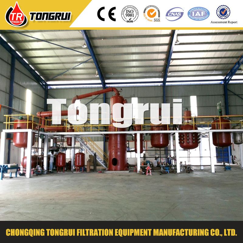 Degas, Decolor, Antioxidant Oil Distillation Plant for waste oil/Black Engine Oil