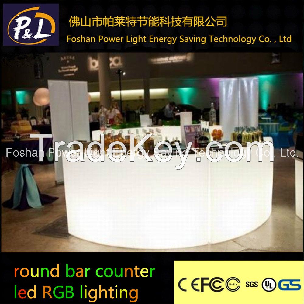 led light furniture counter