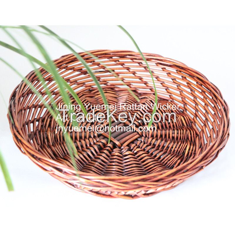 wicker bread basket willow fruit basket