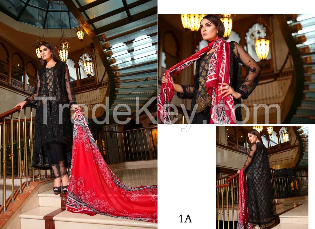 pakistan Designer Nadia hussain 3 piece suit