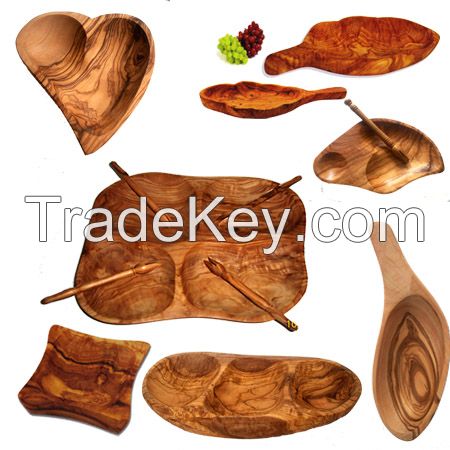 Olive wood fruit dishes