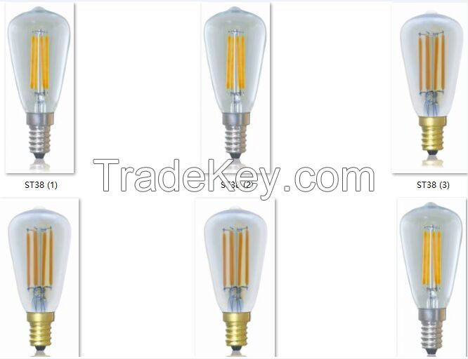 china factory wholesale ST38 Edison Bulbs E26/B22/E27 110-240V LED light bulbs China manufacture