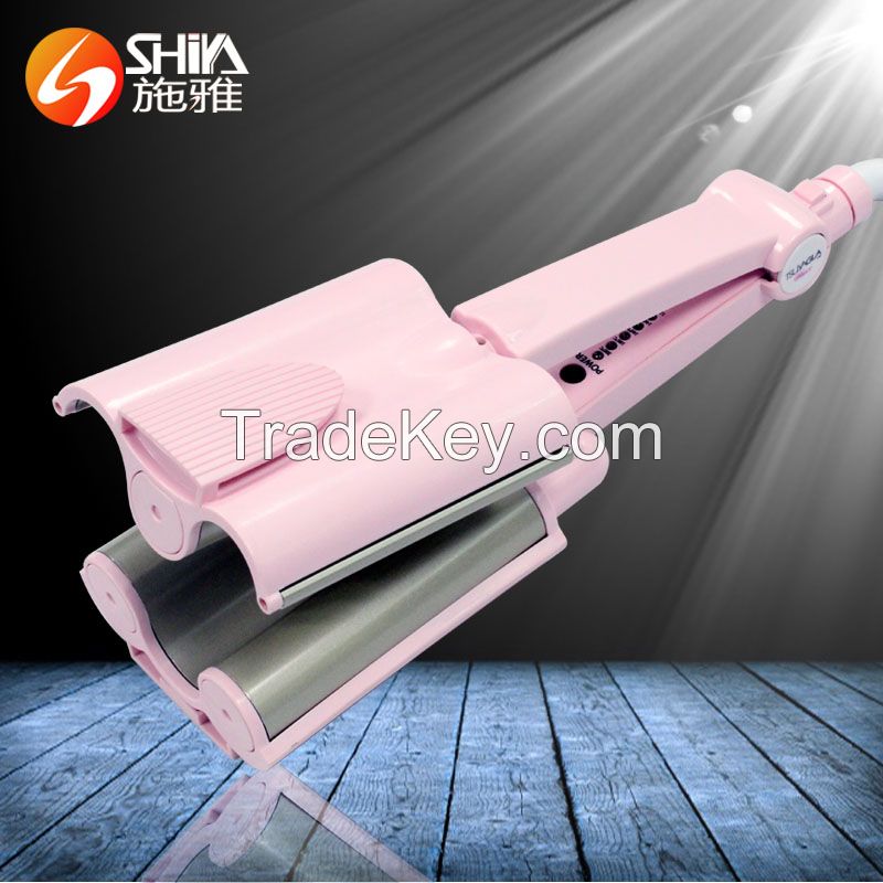 DIY Water Ripple 3 Hair Curling Iron Tong Curler SY-918