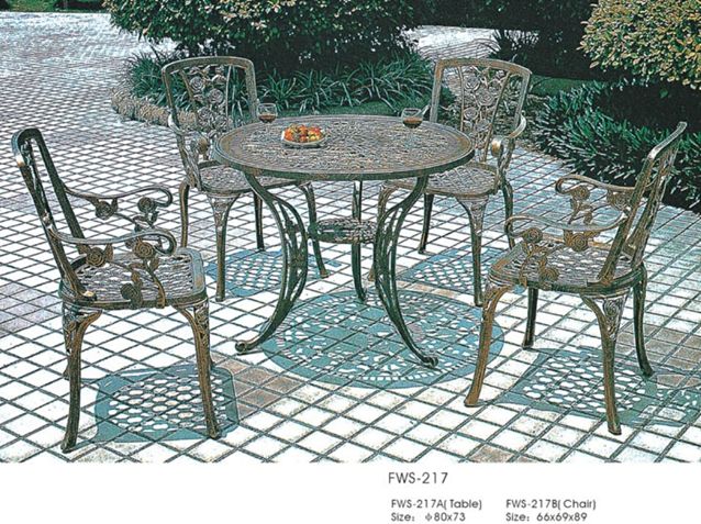 Garden dining garden dining sets iron furniture FWS-217