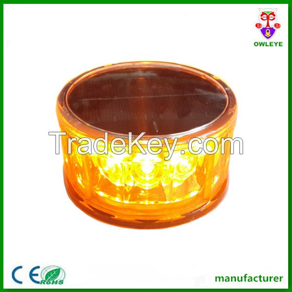 mini flashing led warning light with magnet /portable solar led light with magnet /led traffic warning light