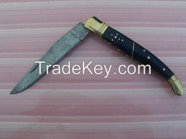 FBD! Custom Hand Made Damascus Folding Knife